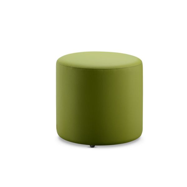 Minimalist Modern Commercial Sofa Space Saving Round Sofa Ottoman Lightweight