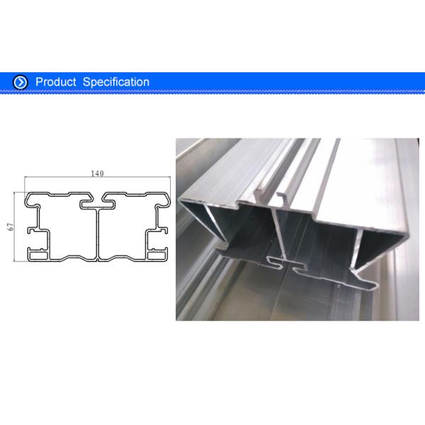 Square Hollow T Slot Led Aluminium Extrusion Profiles With L Key Connection