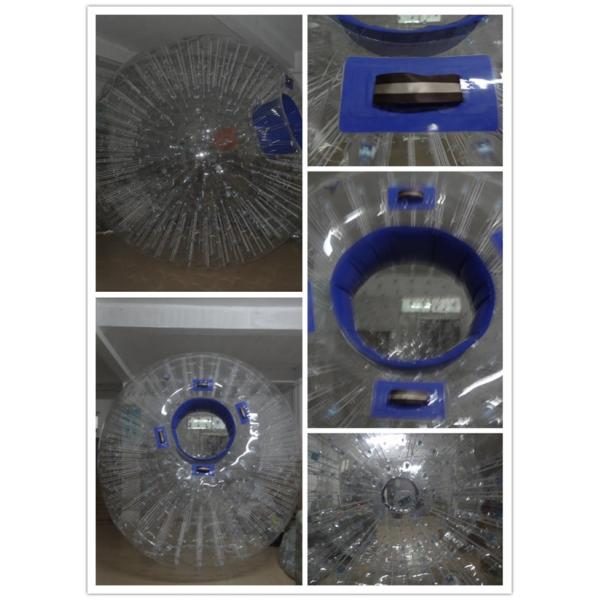 Transparent 1.0mm TPU Inflatable Zorb Ball Inflatable Human Hamster Ball 3.0m x 2.0m Dia