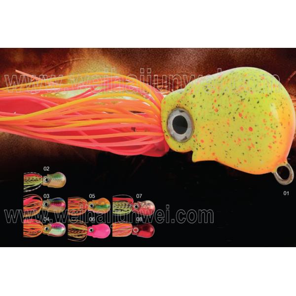 New design best sale40g~120g rubber jig bait fishing lure JWRBJG02