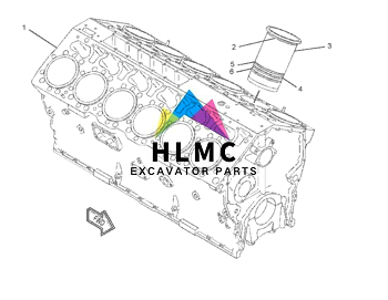 CA1979322 197-9322 1979322 C15 Excavator Parts Piston Sleeve Cylinder Liner 3406 3408 3412 Excavator Tractor