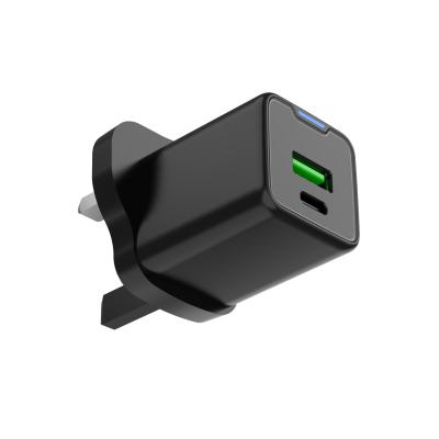 Type C et USB A Chargeur USB GaN au nitrure de gallium de 45 W avec prise électrique à charge rapide légère