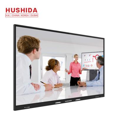 75 tableau blanc interactif de bas 4K multitouch professionnel de haute qualité de l'écran de HUSHIDA PCAP pour l'école et le bureau
