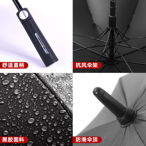 Gift Automatic Advertising Umbrella with Straight Handle and Pongee Panel Material