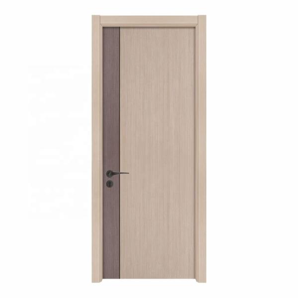 Modern Composite Mahogany Solid Wood Door 2.1m Height Waterproof Crackproof