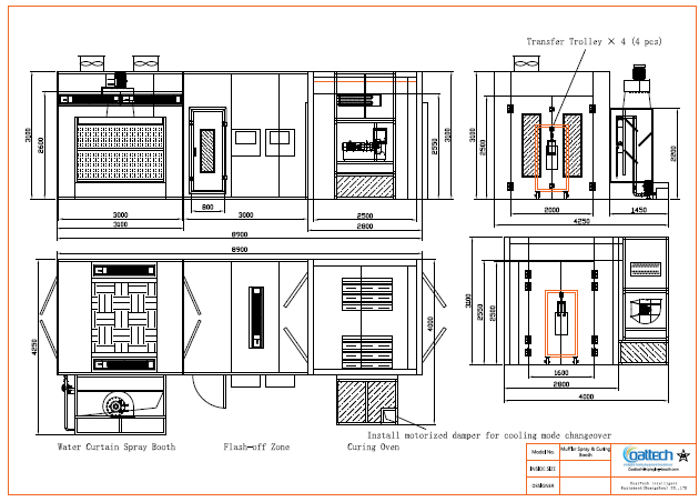  Muffler Spray Booth & Curing Oven | Water Curtain Booth for Exhaust Parts | CoatTech