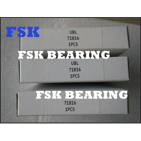 Тонкие подшипник шпинделя шарикоподшипника контакта стены 71816 высокоскоростной угловой для механического инструмента