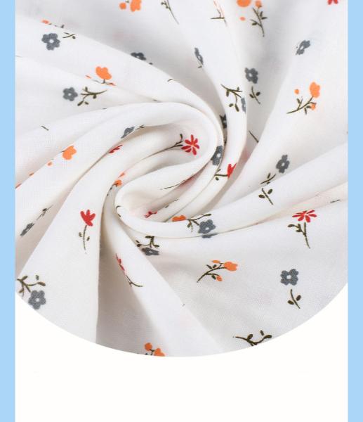 120GSM Printed Double Gauze Fabric 40S For Pregnant Dress Any Design