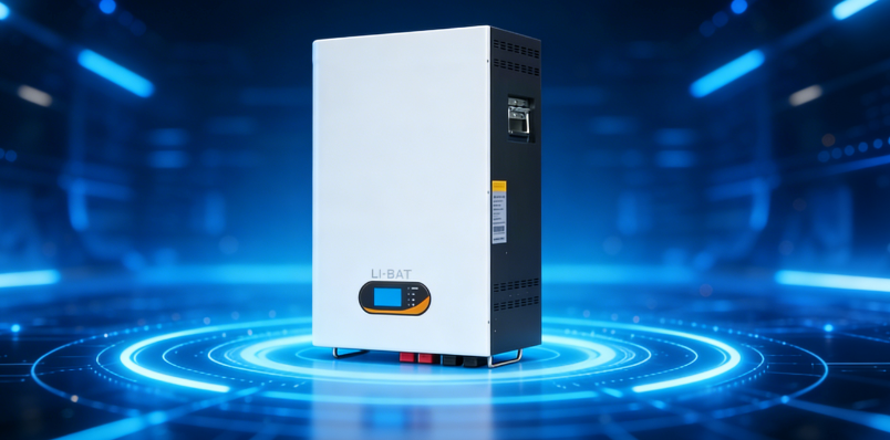 5.12kWh Residential Energy Storage 51.2V 100Ah Wall Mounted Battery Storage