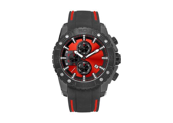 Silicone Strap Automatic Quartz Watch , Waterproof Male Analog Quartz Watch