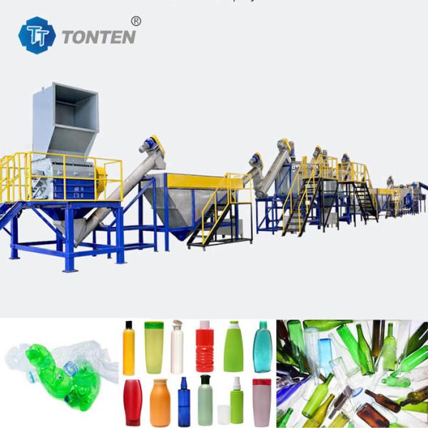 Ligne de recyclage des déchets plastiques PET pour les bouteilles de lavage de concasseur