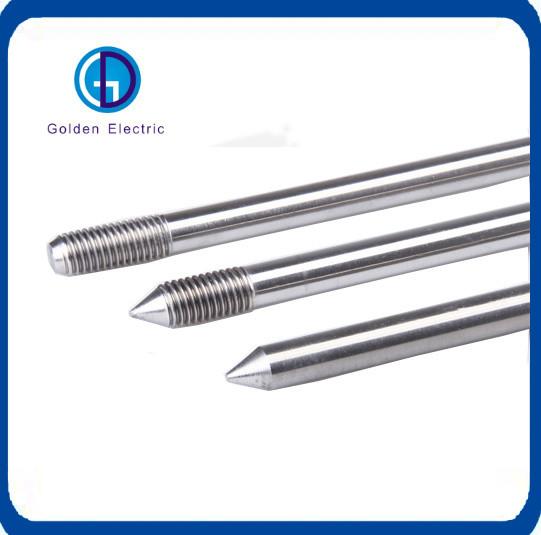 ISO9001 Certified Round Stainless Steel Ground Rods for Electrical Equipment Grounding