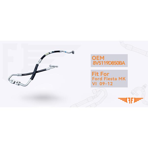 MK VI Twin AC Hoses Ford Fiesta Fits For 09-12 OEM 8V5119D850BA