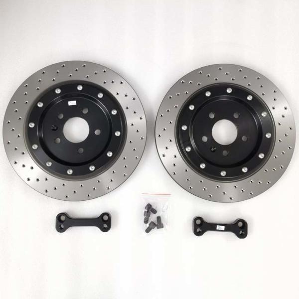 Rear Cast Iron Brake Disc 370*22mm Center Bell For Audi A6 C7 Back