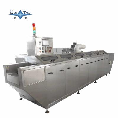 120KW Aerospace Ultrasonic Cleaning Equipment Customized Ultrasonic Cleaning Machines Mesh Belt Through Type