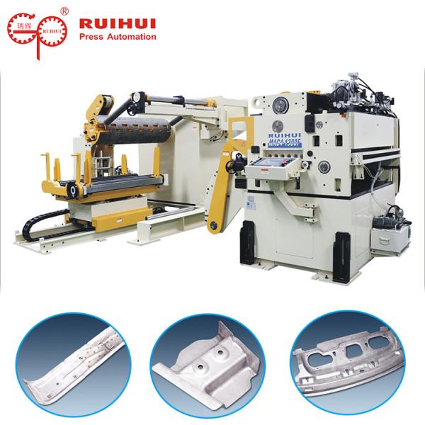 Servo Motor Driven Decoiler Straightening Auto Feeder Horizontal Movement Power