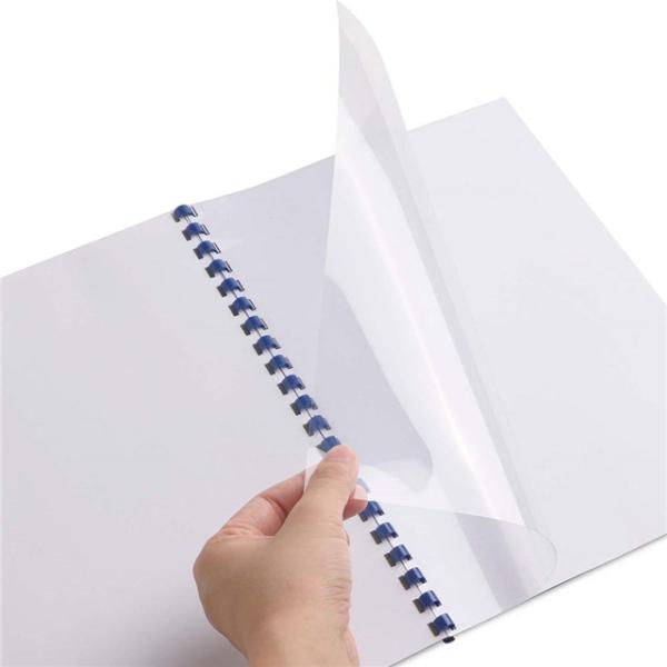 ISO9001 2015 12inch PVC Binding Cover , 250 Micron Clear Binding Covers For Documents