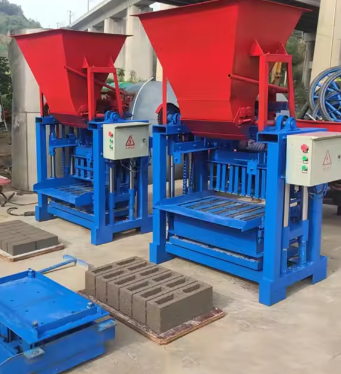 Economical and practical cement brick making machine, small burn-free hollow brick machine