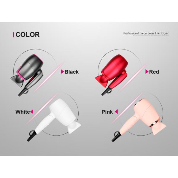 Household Small Folding Travel Hair Dryer 1000W Negative ion Plastic Material