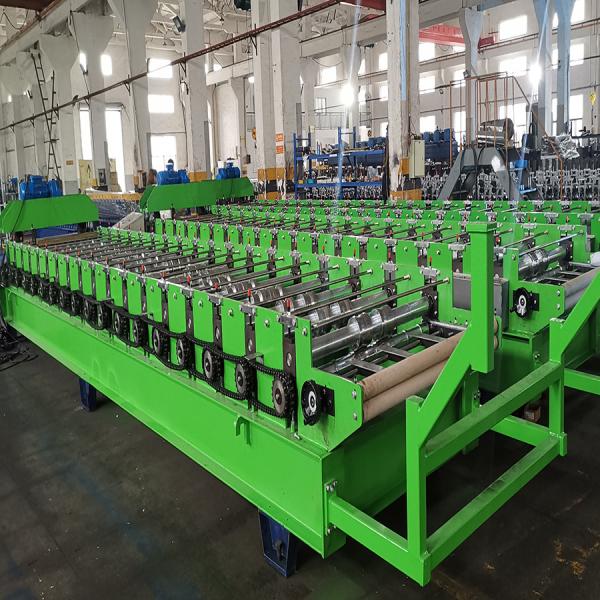 R Máquina de moldagem de rolos de folhas de telhado onduladas de painel 3000kg