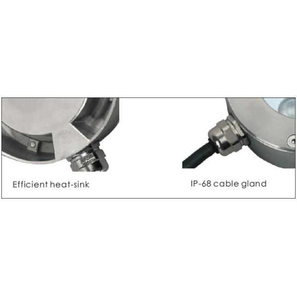 B4B0616 B4B0618 6 * 2W único ou da cor do RGB associação subaquática do diodo emissor de luz ilumina montagem do parede/a de superfície com suporte