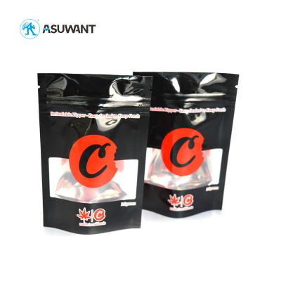 3.5g Cookies Smell Proof Mylar Bags For Weed Weed Canabis Cigar Medical Packaging