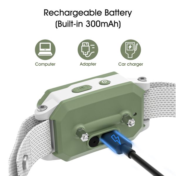 Automatic AI Intelligent Recognition Dog Training Collar IPX7 Waterproof Rechargeable Battery >20 Hours Bark Control Barking