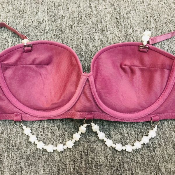 High Quality Women Romantic Panty Bra Set Wholesale Pearl Decoration Cute Fancy Women BRA Set PLUS SIZE 46-52C