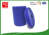 Material com o avesso esparadrapo personalizado azul do nylon do gancho e da fita 100% do laço