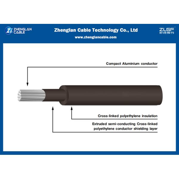 câble isolé aérien Cond de 185mm2 25KV. Le CEA S-66-524 de BicapaI d'Al