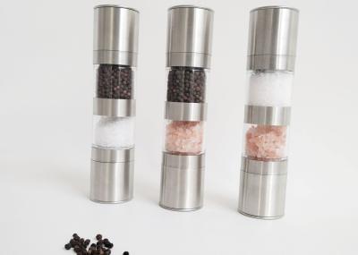 utensílios de cozinha aço inoxidável moedor de sal e pimenta ajustável de 2 garrafas