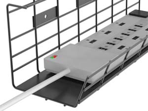 Корзина для кабелей под столом Пластиковый кабельный организатор для зарядных устройств