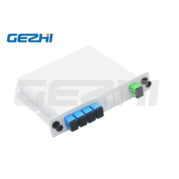 SC/UPC 1x4 Insert Type PLC Splitter with 1260～1650 Operating Wavelength Range for Fiber Optic Networks