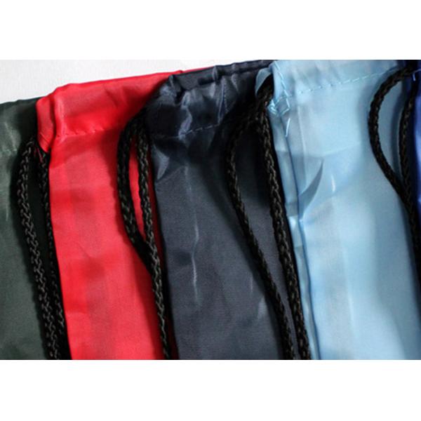 Customized 210D/420D polyester drawstring backpack shopping bag with customer logo