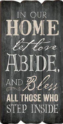 Decorative Vintage Wall Sign Sayings , Wood House Signs And Plaques ODM / OEM