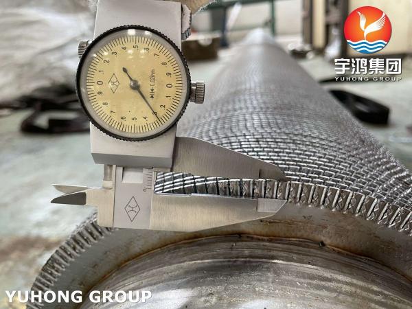 ASTM A312 TP347H Serrated Fin Tube for Furnace Heat Transfer
