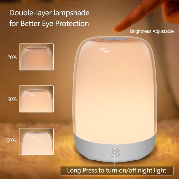 1.2W DC5V Rechargeable Nursery Night Light With Dimmable RGB