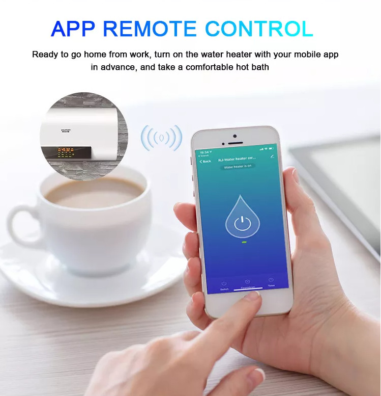 Переключателя нагревателя воды Glomarket сенсорная панель ЕС умного Wifi Tuya стандартная стеклянная
