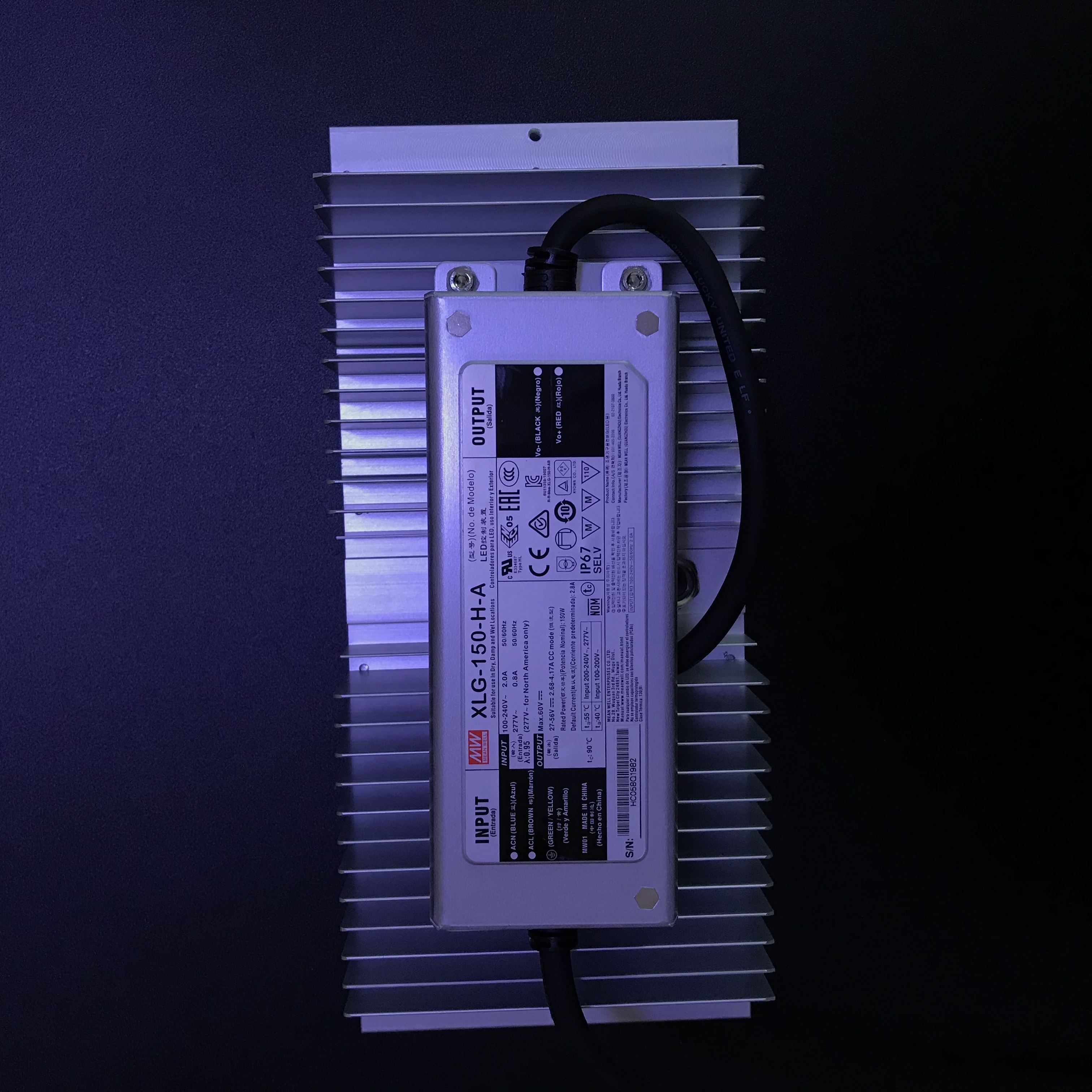 водитель электропитания IP65 Meanwell 36V ELG 100W постоянн настоящий