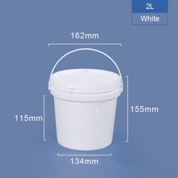 Logo personnalisé 2L évier en plastique transparent de qualité alimentaire pour le centre de distribution B2B