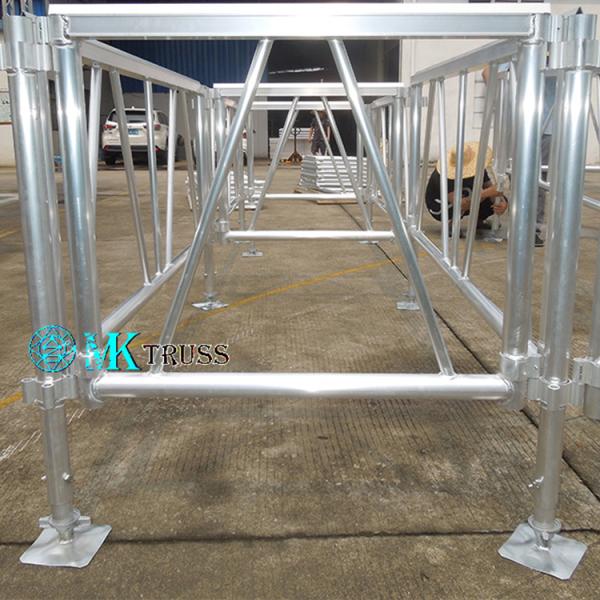 Серебряная алюминиевая сцена для складного концертного оборудования и портативных сидений на свадьбе