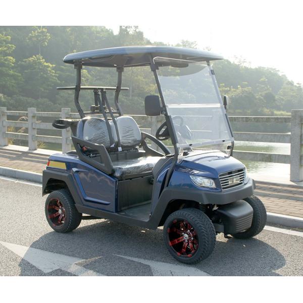 Aluminum Chassis Electric Golf Buggy ADC 48V 3.7KW Motor 60-80KM Endurance