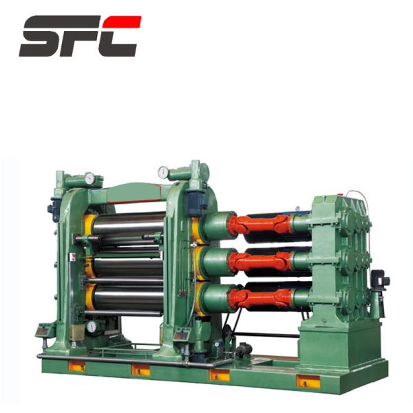 SFC XY-3-1400 CE認定 1400mm 3ロールゴムカレンダーマシン 精密ロールのためのPLC制御で完全に自動