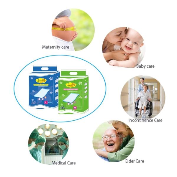 Hospital Medical High Adsorbent Dry Surface Nursing Mat