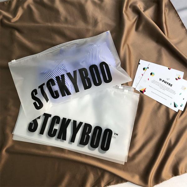 Custom 100% Biodegradable Plastic Recycled Frosted Matte Clothes Ziplock Bag Eva Zipper Pouch Polybags For Clothing
