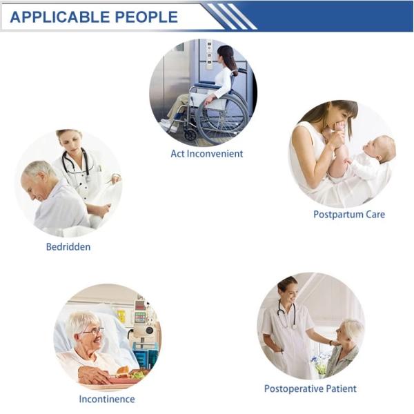 Fluff Pulp PE Disposable Bed Underpads For Personal Care