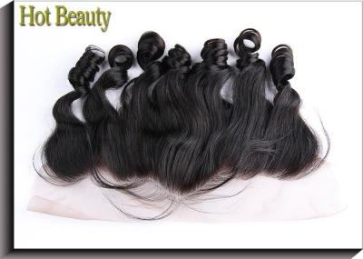 Ear To Ear Lace Top Closure Natural Black 1b# Loose Wave Brazilian Remy Hair