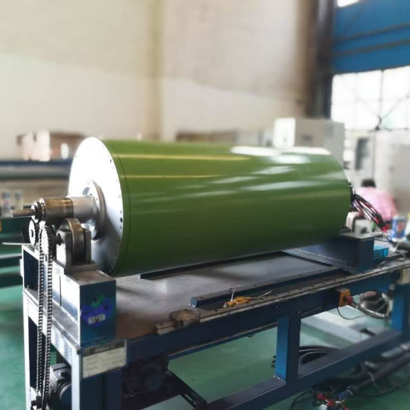 L1600-3000mm Film Lamination Rubber Roller Teflok Electromagnetic Induction Heating Roller