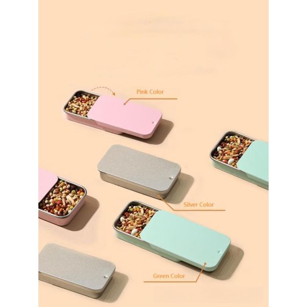 Sliding Metal Candy Tin Cans Box Customization Mint Sugar Container Packaging