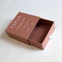 Caixa de presente de perfume de papelão personalizado com tampa deslizante com fita